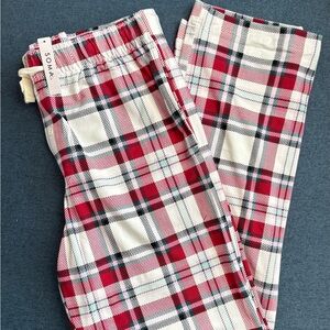 Soma Red and White Plaid Lounge Pants